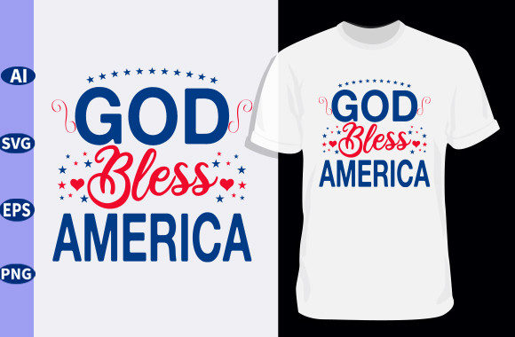 4th July SVG 13, God Bless America