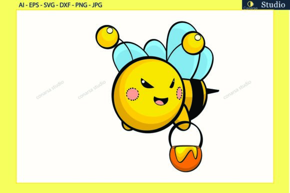 Bee Svg Honey Kawaii