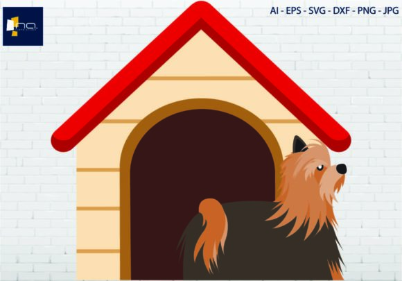 Dog Breed Yorkshire Terrier and House