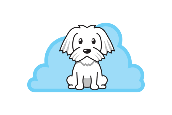Dog Cute Animal Vector Cloud