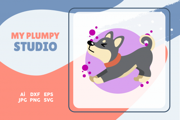 Doggy Icons Circle Bubbles